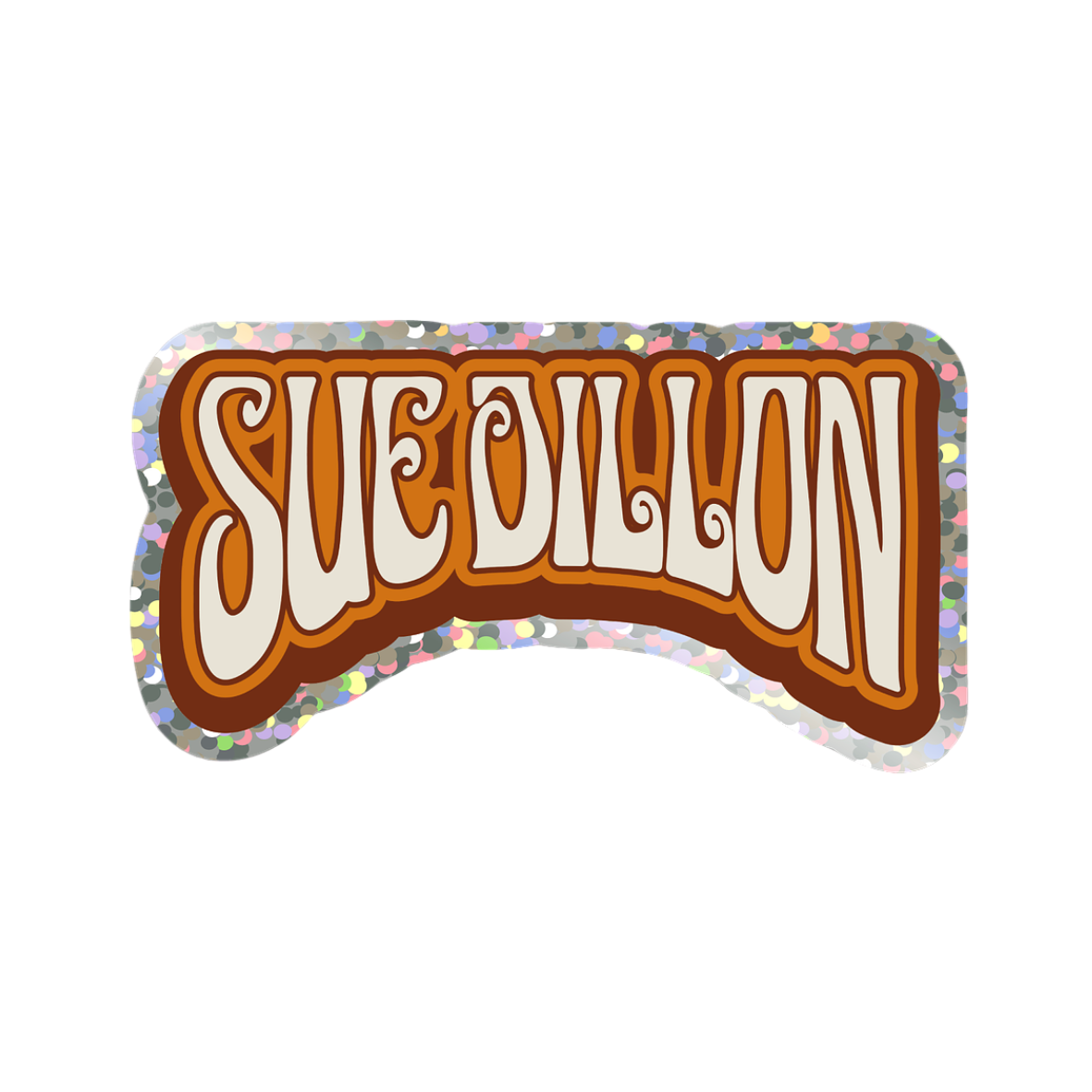Sue Dillon Script Sticker