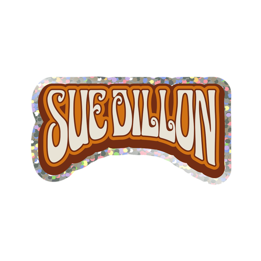 Sue Dillon Script Sticker